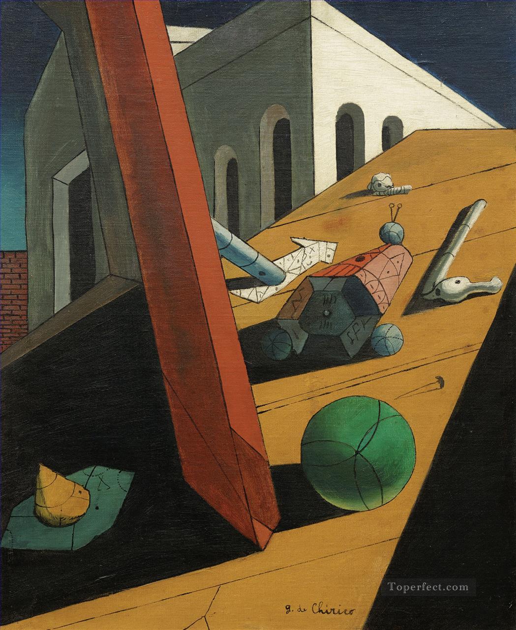 The Evil Genius of a King Giorgio de Chirico Metaphysical surrealism Oil Paintings